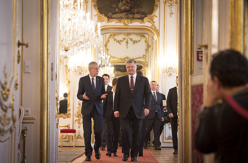 Arbeitsbesuch des Staatspräsidenten der Ukraine in Österreich