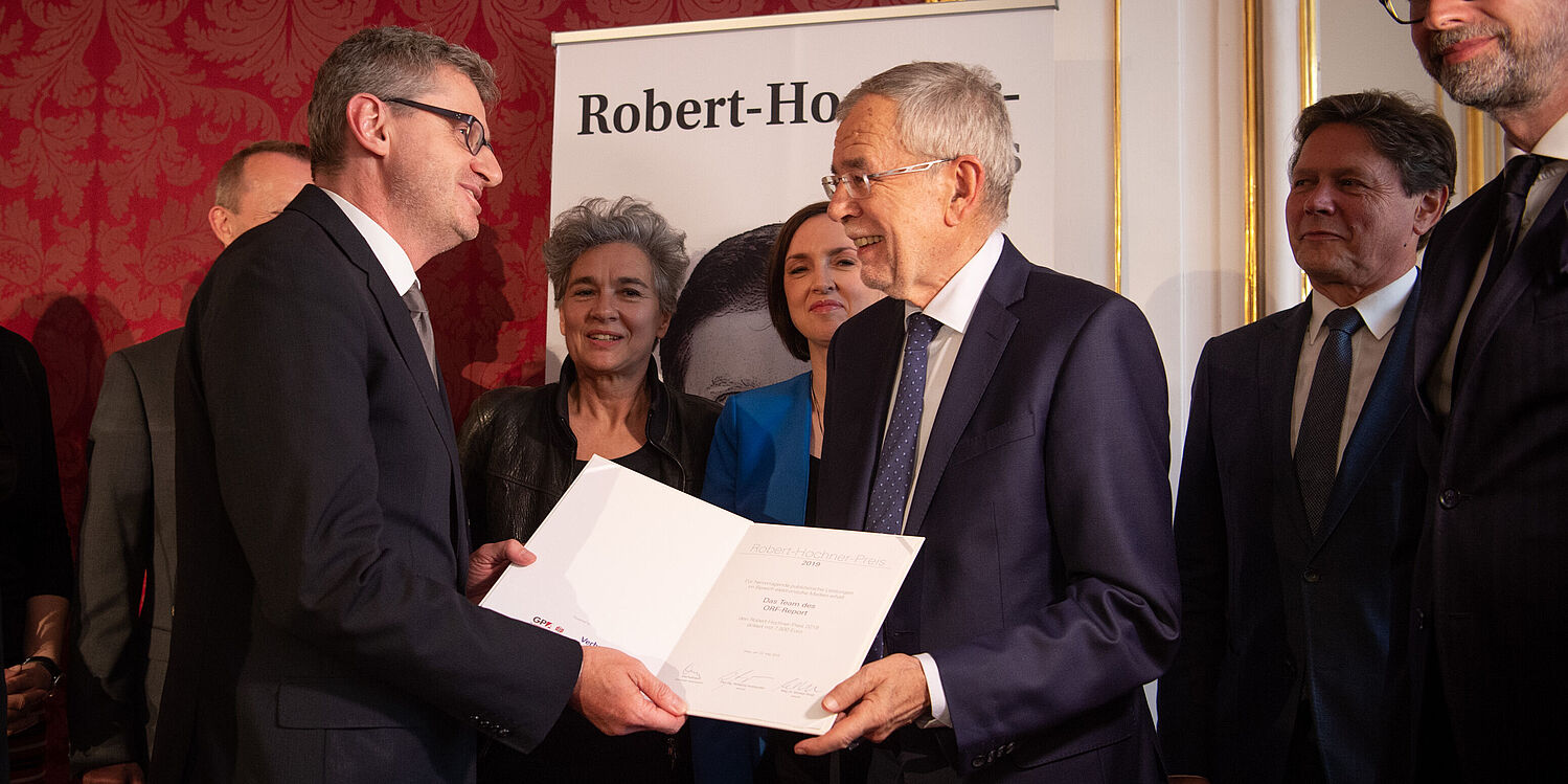 Robert Hochner-Preis für die Redaktion vom ORF-"Report"