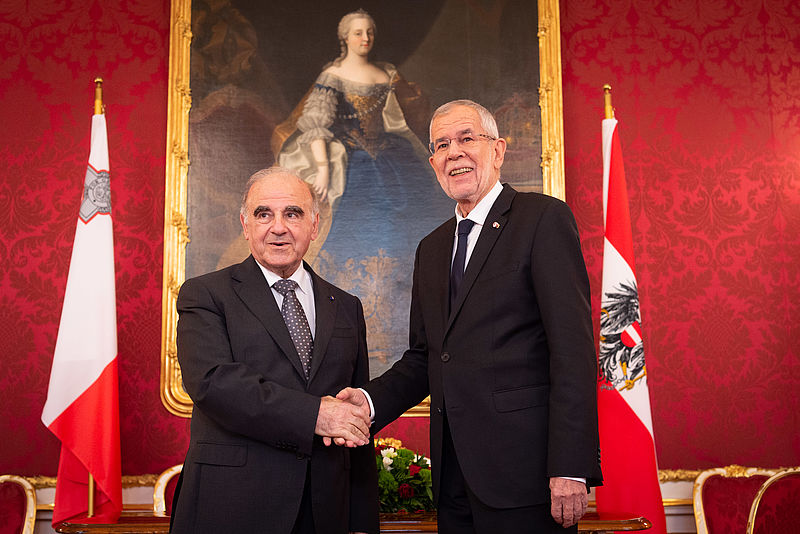 Arbeitsgespräch mit dem Präsidenten der Republik Malta, George Vella 15. November 2019