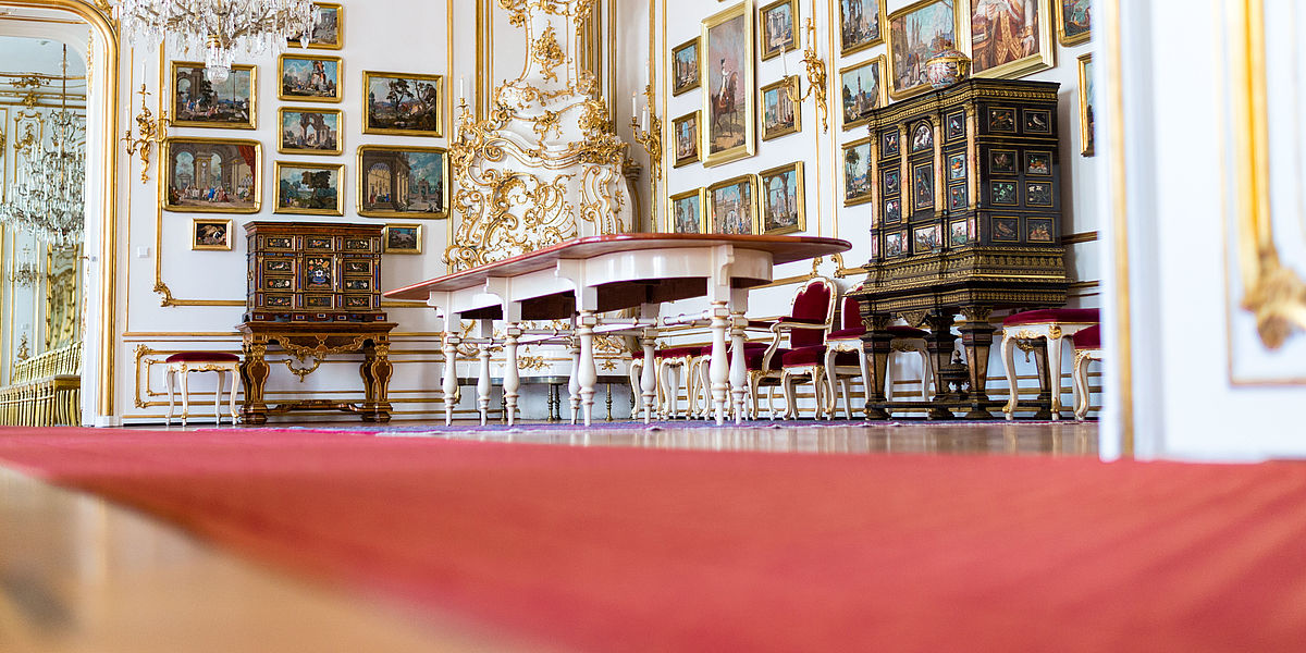 Blick in das Pietra-dura-Zimmer