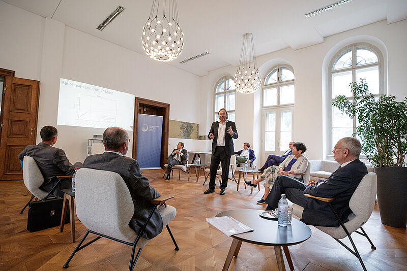 Bundespräsident besuchte Wiener Complexity Science Hub 16. Juni 2020