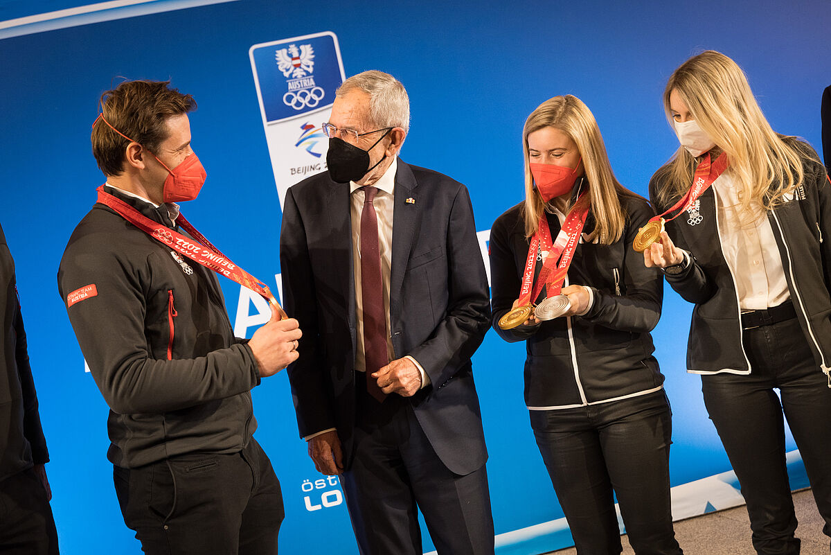 Medaillenempfang für das Olympische Team 22. Februar 2022