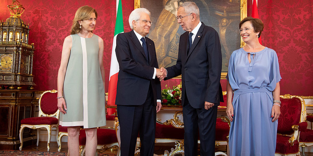Staatsbesuch des italienischen Staatspräsidenten Sergio Mattarella in Österreich