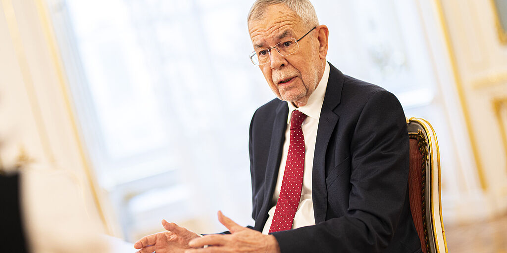 Interview von Bundespräsident Alexander Van der Bellen mit der Kronenzeitung