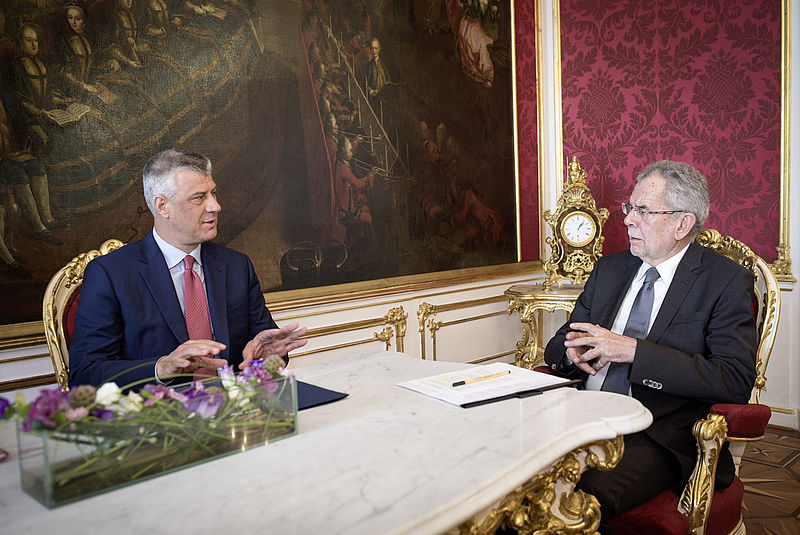 Gespräch mit dem Präsidenten der Republik Kosovo