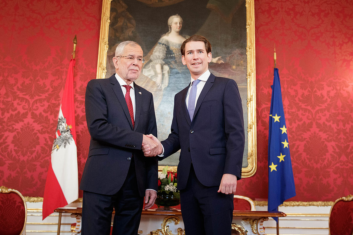 Gespräch mit Sebastian Kurz und Werner Kogler