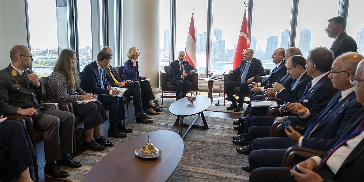 Bundespräsident trifft türkischen Präsidenten Erdogan in New York