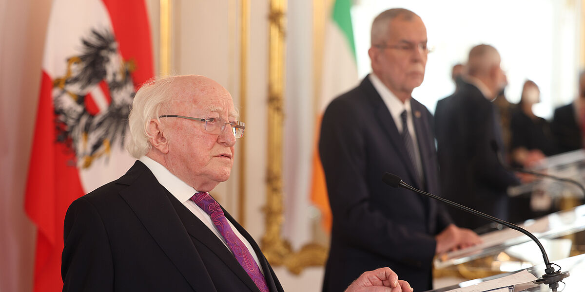 Offizieller Besuch des Präsidenten von Irland, Michael D. Higgins, in Österreich.
