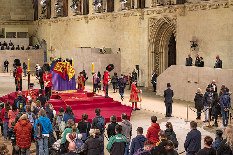Teilnahme des Bundespräsidenten an der Trauerfeier für Königin Elizabeth II.in London 19. September 2022