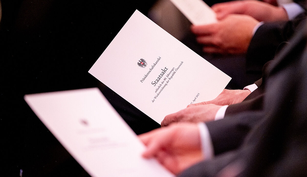Staatsakt 80 Jahre Wiedererrichtung der Republik Österreich 27. April 2025 -  Alle Fotos