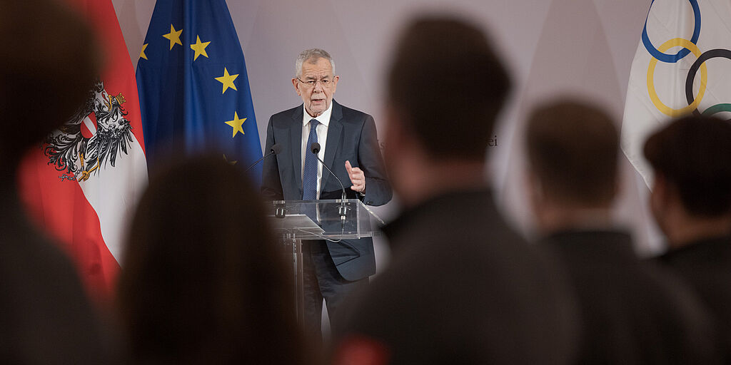 Vereidigung und Verabschiedung der österreichischen Olympiamannschaft für die Olympischen Spiele 2022 in Peking