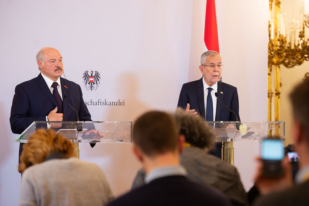 Offizieller Besuch des Präsidenten der Republik Belarus, Aleksandr Lukashenko, in Österreich 12. November 2019