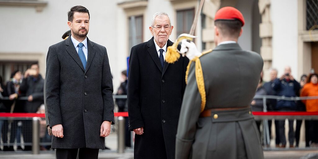 Offizieller Besuch des Präsidenten von Montenegro in Österreich