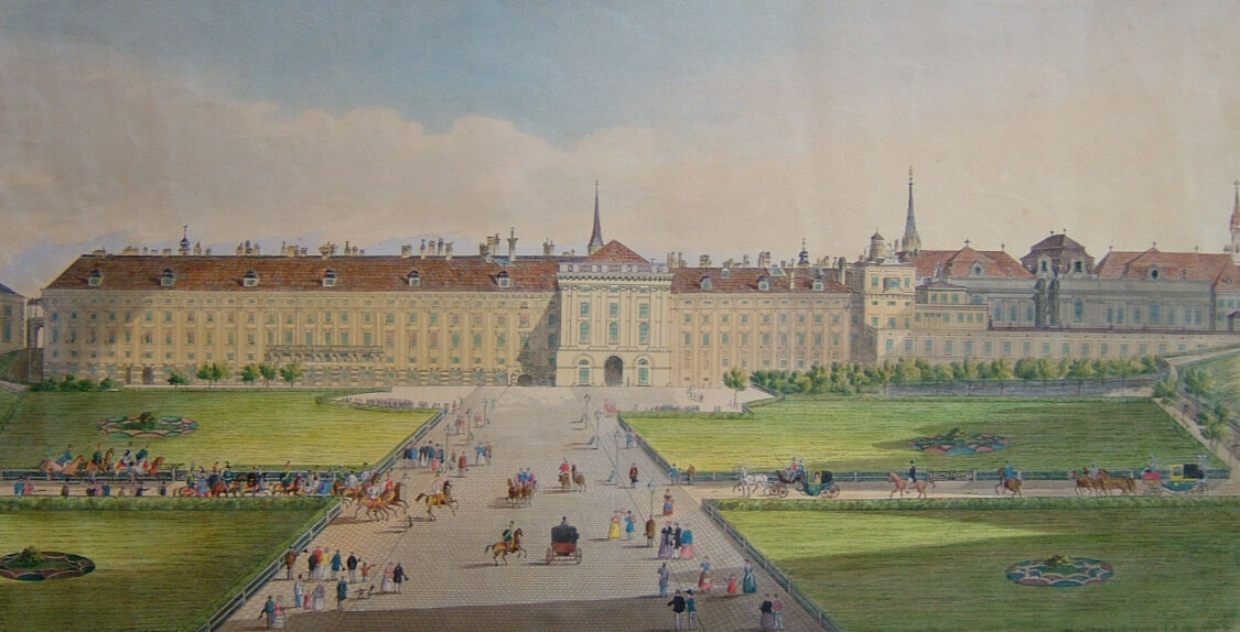 Die k.k. Hofburg in Wien von der Ansicht des äußeren Burgplatzes