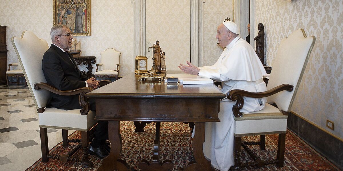 Bundespräsident Alexander Van der Bellen trifft Papst Franziskus